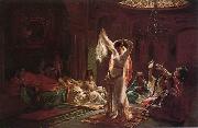 Arab or Arabic people and life. Orientalism oil paintings 590